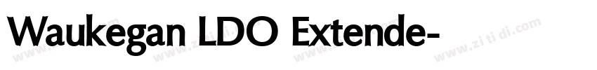 Waukegan LDO Extende字体转换